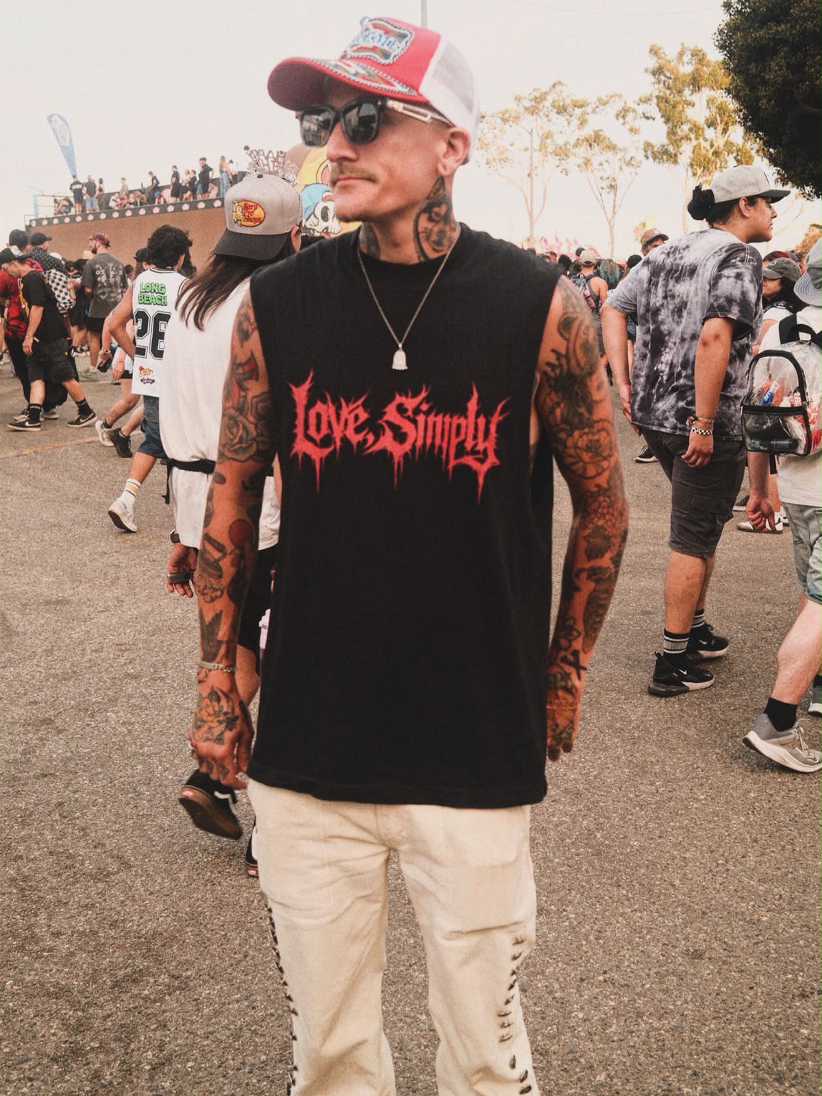 Hardcore Script Sleeveless Shirt
