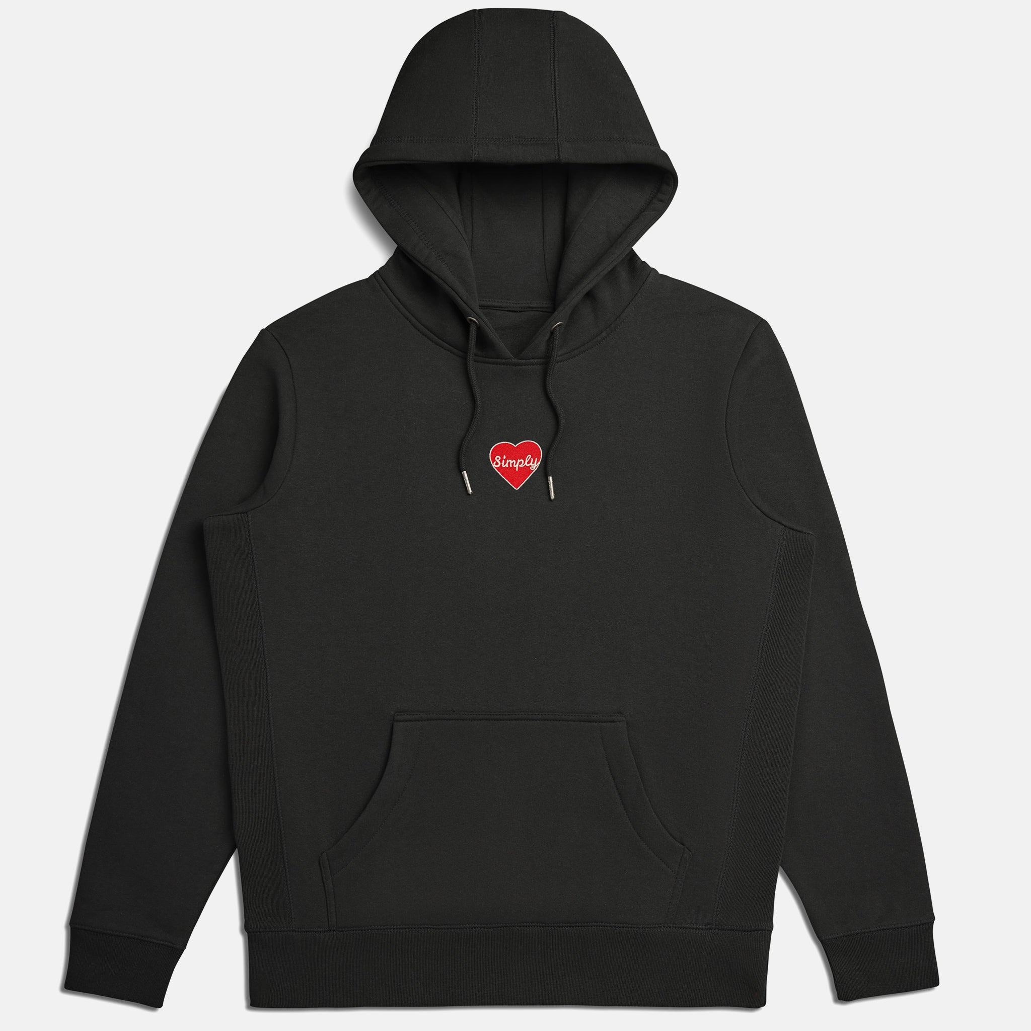 Heart Icon Hoodie in Black