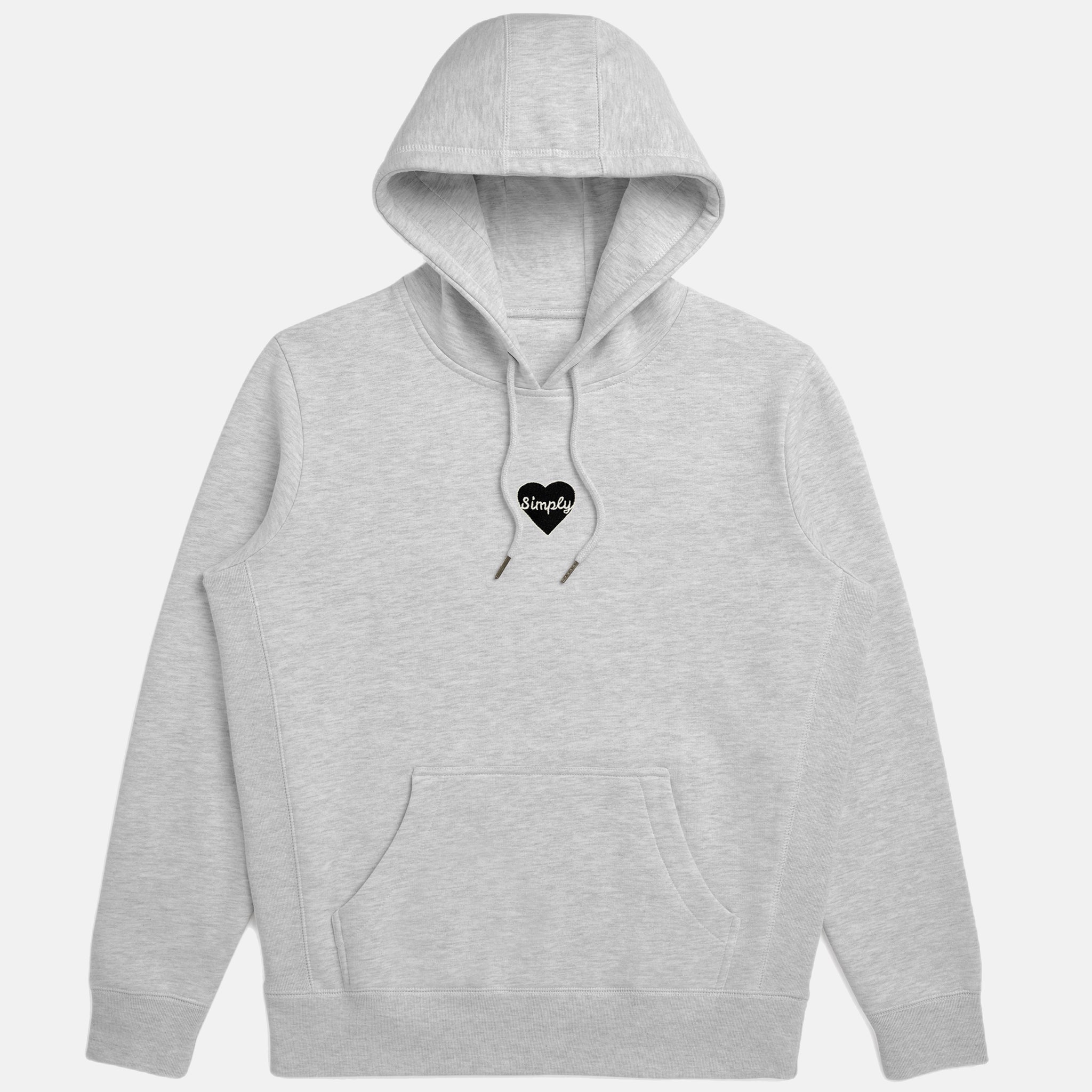 Heart Icon Hoodie in Heather Gray